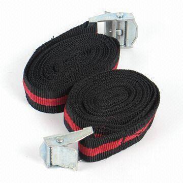 Cinchos de amarre con hebilla para coche y carraca, 2,5 m x 25 mm (1 pulgada)