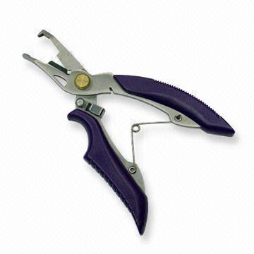 Buy Wholesale Hong Kong SAR Spring-loaded Fishing Pliers With Fishing Line  Cutter & Spring-loaded Fishing Pliers