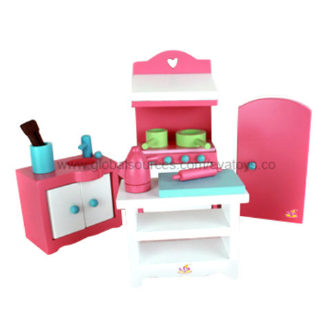 China 2013 Diy Lovely Kid S Toy Kitchen Set Made Of Wood Mdf