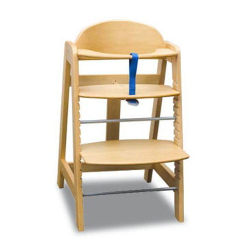 Ajustable de madera de pino bebé plegable silla alta para comer - China Silla  Para Bebes, Silla de madera