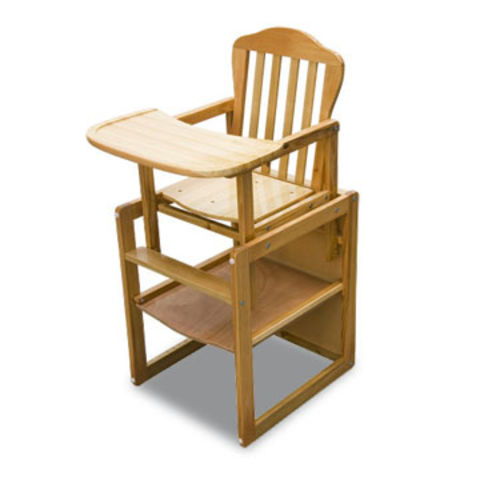 Ajustable de madera de pino bebé plegable silla alta para comer - China Silla  Para Bebes, Silla de madera
