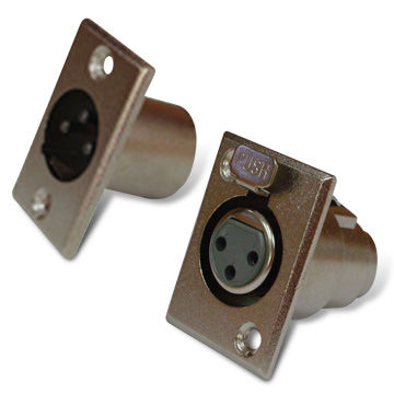Connecteurs XLR, types mâles et femelles de 3 à 7 broches