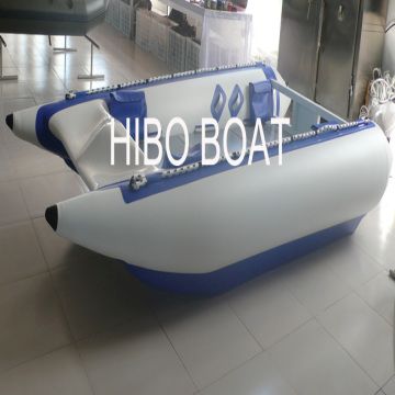 Wholesale Thickened Three-person Pvc Inflatable Boat, Fishing Boat