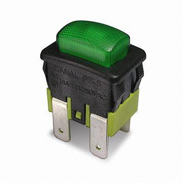 Interruptores de alimentación principales de bajo perfil de 16A 250V AC con rango de temperatura de -20 a 125 grados Celsius