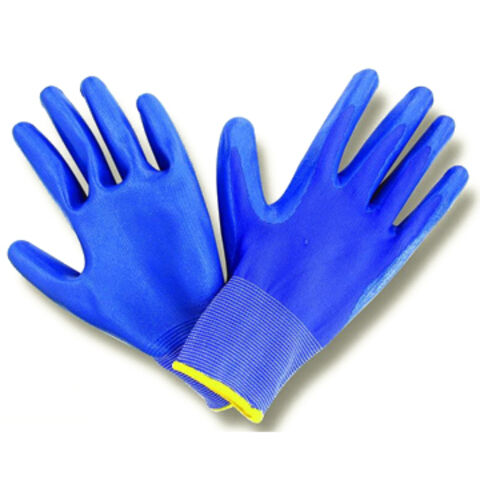 Guantes de Nitrilo de 10 pulgadas, Disponibles en Azul