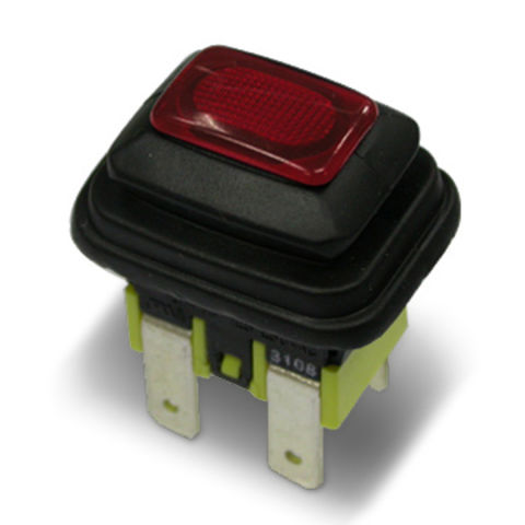 NEW Canal PS-5 waterproof button red with Red light switch 4 pin