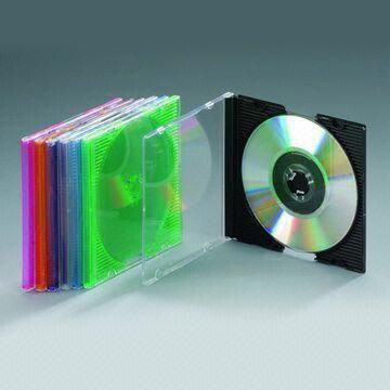 Alta Calidade - Caja CD Jewelcase 10.4mm para 1 CD/DVD Transparente 