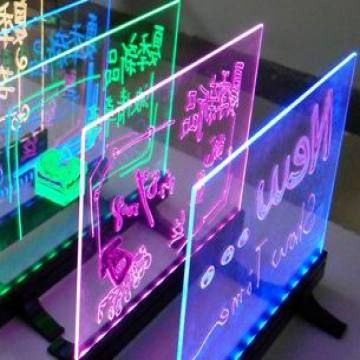 Fluorescent LED Writing Board