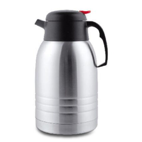 Coffee Pot with Glossy Finish and Push Button Lid, Customized Logos are Accepted for sale at factory direct price