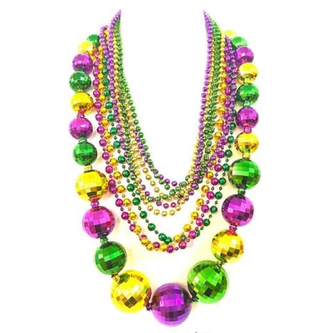 زينة ماردي غرا 2024، خرز ماردي غرا، قلادة ماردي غرا، زينة حفلات LED for sale at factory direct price