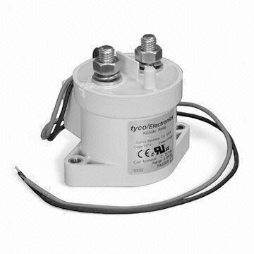 Contactor DC Industrial SPST-NO con corriente Tyco 500A y rango de voltaje DC de 12 a 900V