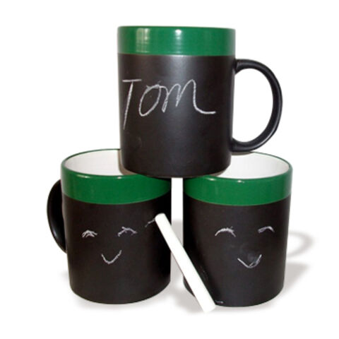 Tazas de Cerámica para Pizarra, Aptas para Microondas, Disponibles en Varios Colores y Seguras para Lavavajillas - Ideales para Mayoristas for sale at factory direct price