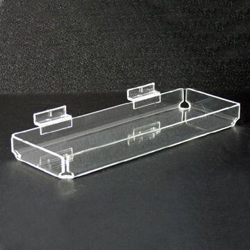 Étagère/Présentoir/Plateau de Magasin à Lattes en Acrylique Transparent, Tailles Personnalisées Bienvenues