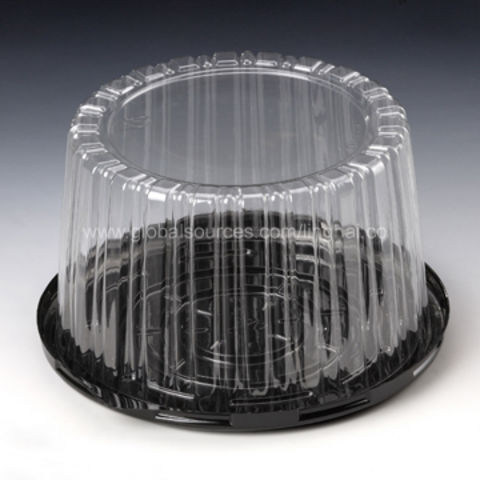 10 Plastic Cake Containers with Dome Lid - 10/Pack