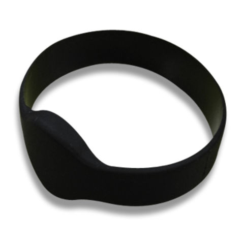 Buy Wholesale Taiwan Rfid Silicone Rubber Wristband In Black, Measures ...