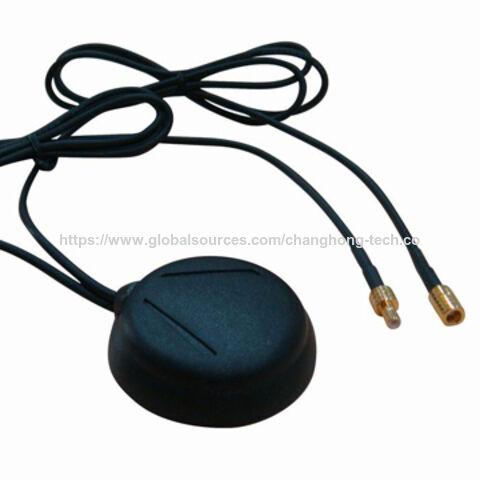 Aktive GPS/GSM 2-in-1 Antenne mit RG174 (5M), SMA-Stecker (GPS) und FME-Buchse (GSM) for sale at factory direct price