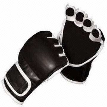Gants MMA demi-doigt pour adultes, mitaines d'entraînement, gants
