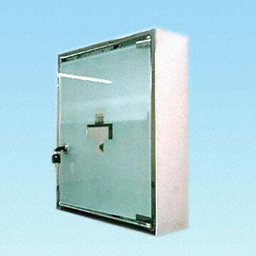 Wall Mounted Two Tier Stainless Steel Medicine Cabinet With