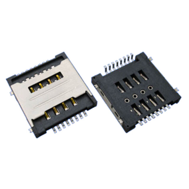 Support de carte SIM 8 broches avec contact : or sur nickel. Température de fonctionnement : -20 à +85 °C. OEM/ODM bienvenus. for sale at factory direct price