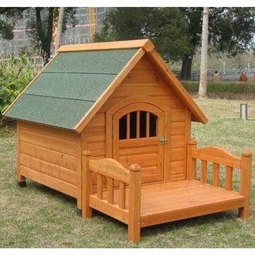 Dog kennel with on sale veranda