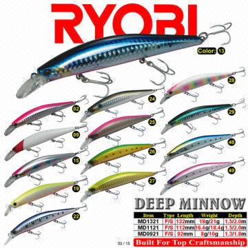 Ryobi Hard Fishing Lures - Deep Minnow - Wholesale China Ryobi