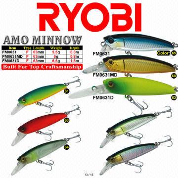 Ryobi Hard Fishing Lures - Amo Minnow - Wholesale China Ryobi Hard