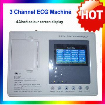 Buy Wholesale China 4.3 Inch Color Screen 3 Channel Ecg Machine With ...