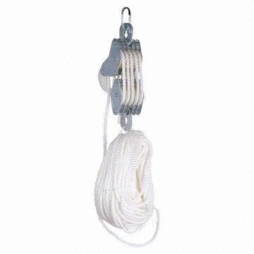 Rope Hoist with 3m Height of Lift, Satety Hook and Self-lubricating ...