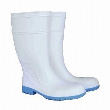 Men's Safety Rain Boots with Steel Toe 