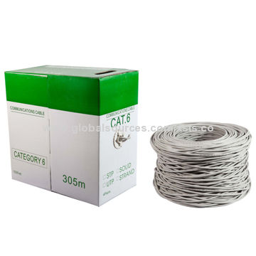 CAT6 Cable, Passed Fluke Test, PVC Jacket and Copper or CCA Conductor for sale at factory direct price
