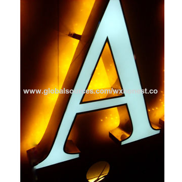China backlit channel letters factory and manufacturers
