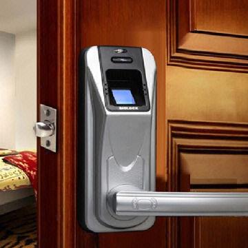 Keyless Entry Door Lock With Fingerprint And Ir Remote Control