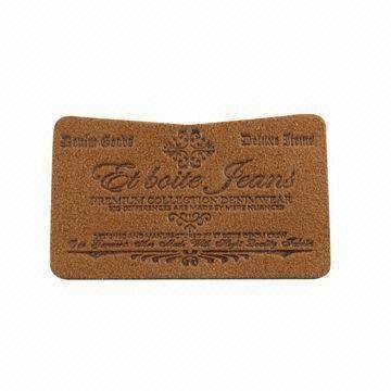 Faux Suede Leather Patch Label
