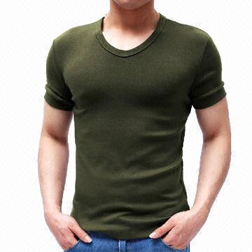 Buy Wholesale Promotional T-shirt For Men, Short Sleeves And Neck Design, Army T-shirt, 100% Cotton Fabric & Promotional at USD 0.8 | Sources