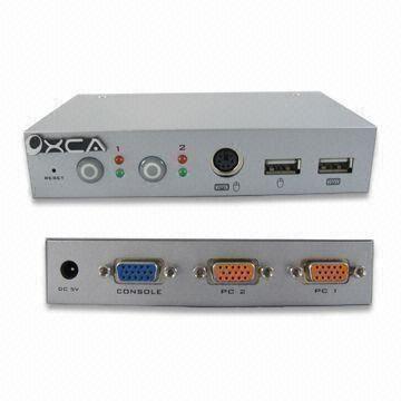 COMMUTATEUR KVM USB DE PARTAGE PC 2 PORTS DVI+VGA