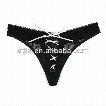 Black Sexy Womens Lingerie/ Black Thongs/ Women Sexy G-string Panties 