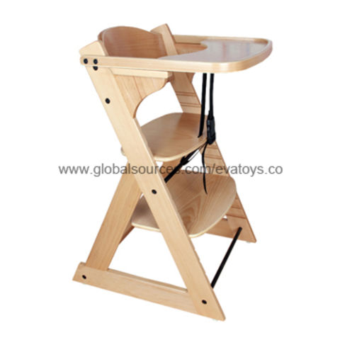 Whole China W08f010 Wooden Baby, Best Wooden High Chair For Baby