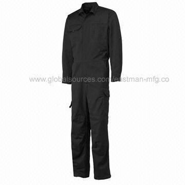 Buy Standard Quality China Wholesale Light Industry Black Working Coverall  With Zipper, Grease-resistant And Anti-foul Features $1 Direct from Factory  at Henan Eastman Garment Manufacture Co., Ltd.