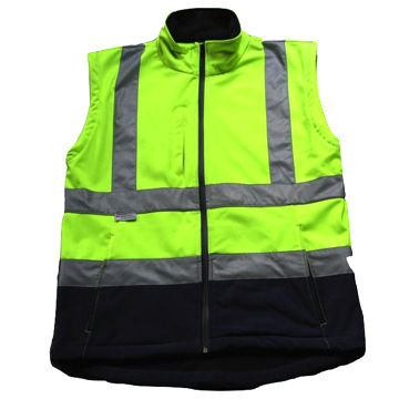 Safety Vest with 1 Inner and 2 Outer Inset Pockets on Global Sources