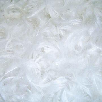 white feather blanket
