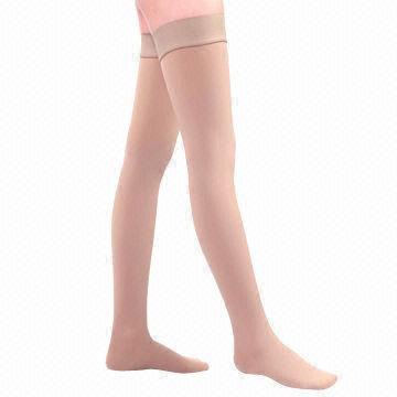 Medical Compress Stockings with Silicone Band for sale at factory direct price