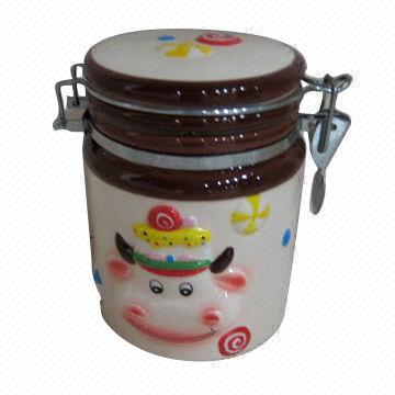 Buy Wholesale China Ceramic Canister With Cow Design Ceramic Canister   Ceramic Canister 