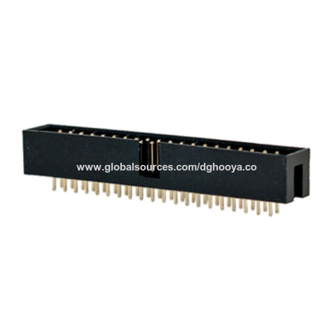 Buy Wholesale China Pin Header, Double Row, Straight/r/a/smt And Black ...