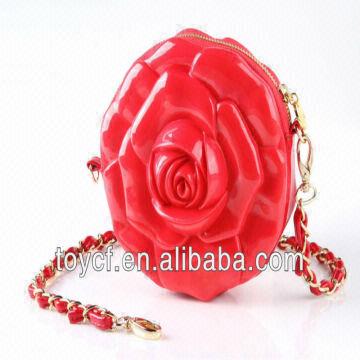 16x16cm 3d Flower Women Handbag Day Sweet Rose Flower Bag Silk Change Girl  Bag A7500 - Clutches - AliExpress