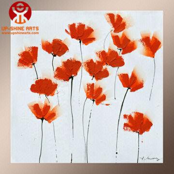 油絵アート（orange flower） 油絵アート（orange flower） Orange Flowers Painting