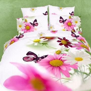 bed cover flower design