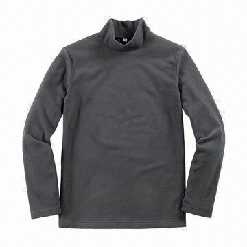 mens fleece turtleneck pullover