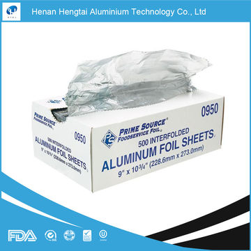 Buy Wholesale China Pop-up Aluminium Foil Sheets Pre Cut Foil
