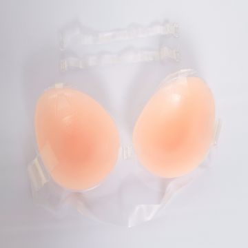 Silicone Bra With Removable Clear Bra Straps.straps Can Easily