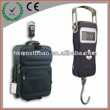 50kg Digital Hanging Scale With LCD - Portable Fish & Luggage Weight Hook Scale With Backlight
